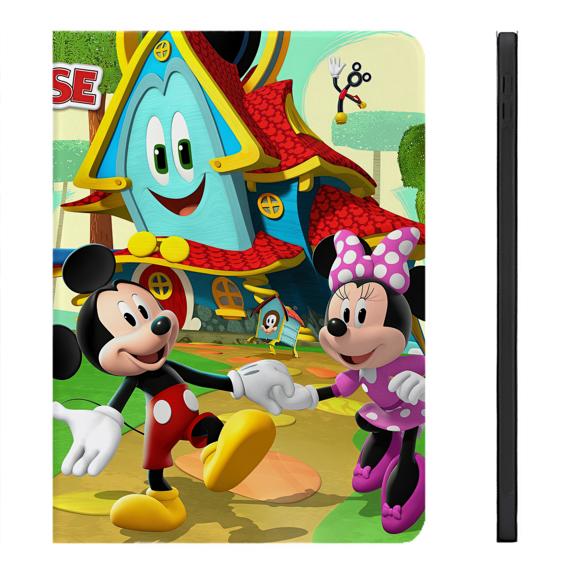 （画像用） ミッキーマウス Mickey Mouse IPadケース ペンホルダー付き ブックスタイルデザイン